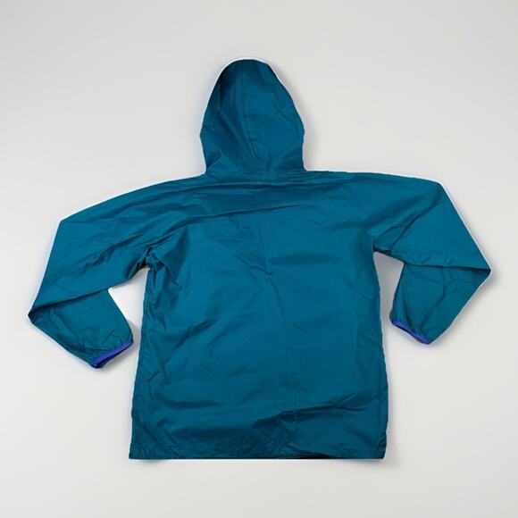 Vintage Sierra Designs Anorak Jacket M Teal Purple 90s Pullover Hooded - Picture 10 of 14
